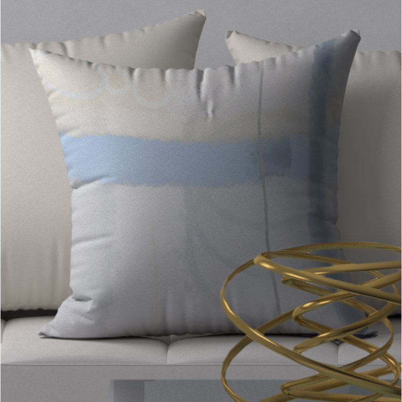 Abstract Throw Pillow, 24" H x 24" W