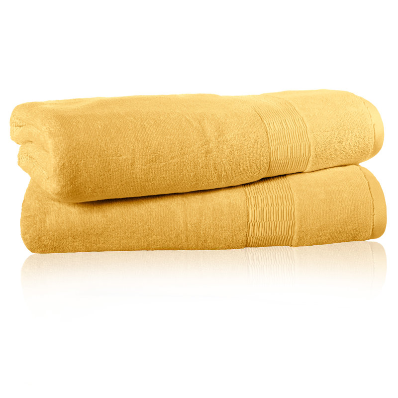 Ensemble de serviettes de bain en coton 2 pièces 100% Low Twist, Structure alvéolaire