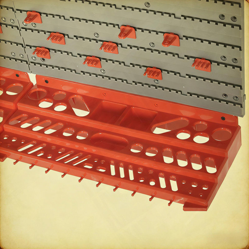 Wall Mounted Garage Tool Organizer with High Loading Capacity