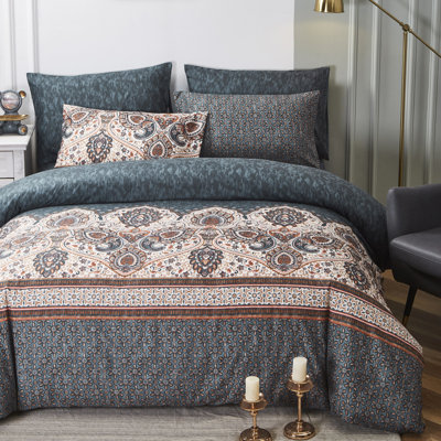 Paisley Monarch Polyester Paisley Duvet Cover Set