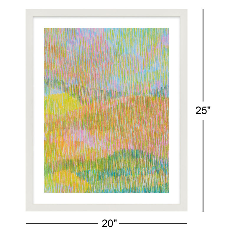 Summerhill By Jacques Pilon - Framed Wall Art, 25" H x 20" W x 1.25" D, White