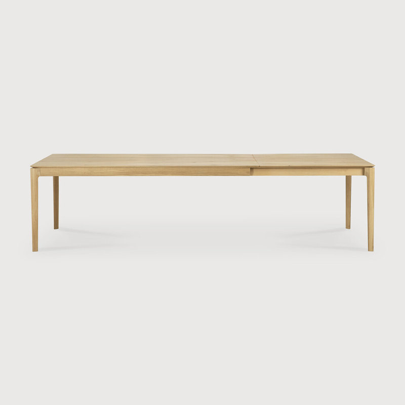 Bok Solid Wood Dining Table, Varnished Oak, 30"H x 118"L x 39.5"W
