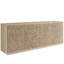 Modern Blossom Light Oak Four Door Leather Credenza 96" Wide