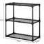 Étagère grillagée à 3 tablettes avec couvercle - Rangement polyvalent pour bureaux 110 lb par tablette