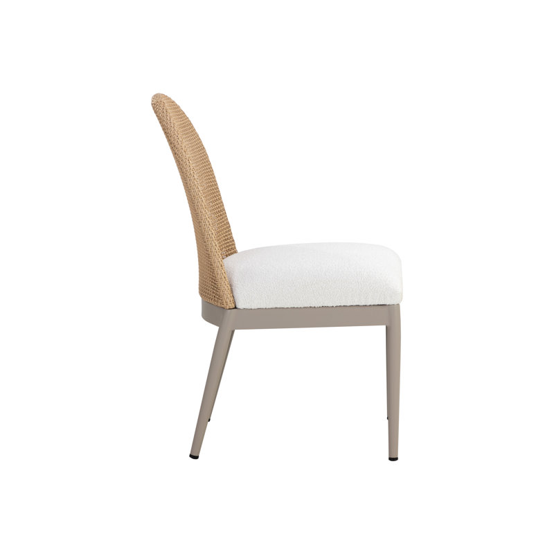 CALANDRI Outdoor Dining Side Chair, Beige