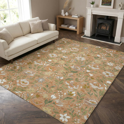 Tapis floral lavable à la machine de qualité supérieure Mayfield AMF2438