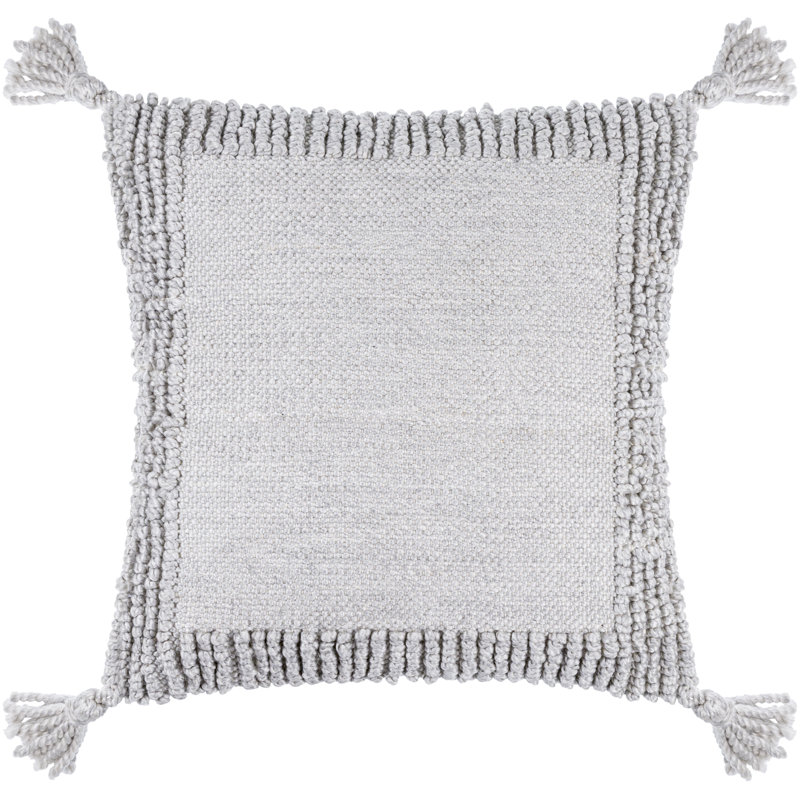 Housse de coussin Alaric, H 20 po x l 20 po, Gris