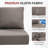 Ancolonia Outdoor 6" Thick Cushion Set - Seat/Back Cushions For Swivel Gliders And Armchairs (Set Of 3)-147992188-147992191