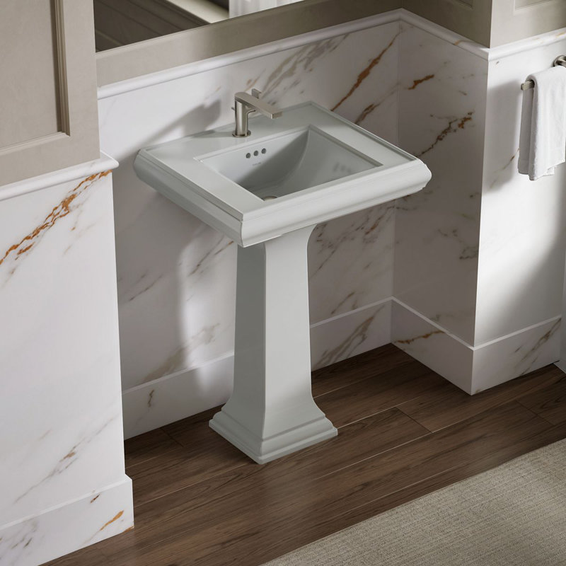 Memoirs® Bathroom Sink Pedestal, Almond