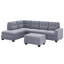 Canapé modulaire moderne avec méridienne réversible-1137089060