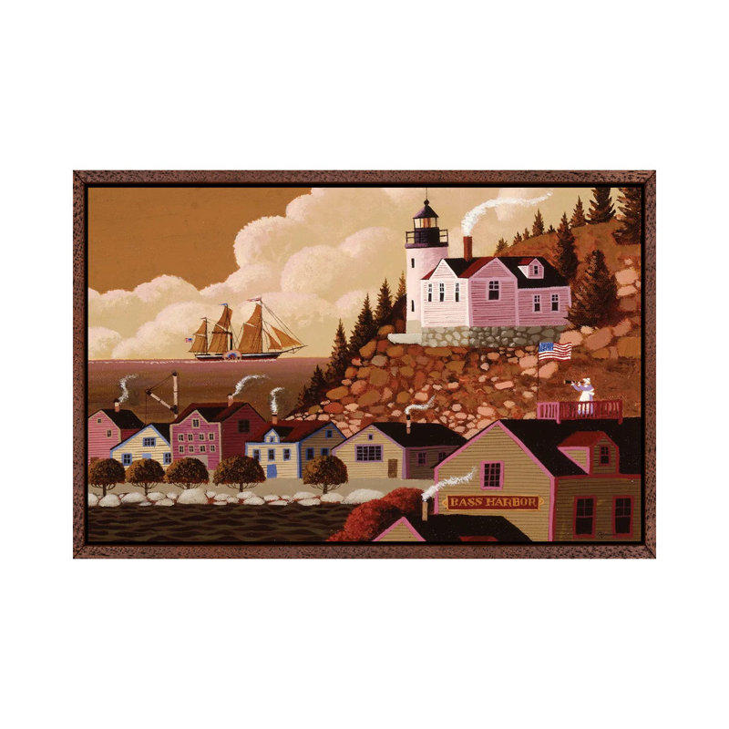 Daddy's Home by Heronim - Gallery-Wrapped Canvas Giclée on Canvas, Classic Wood Floater Framed