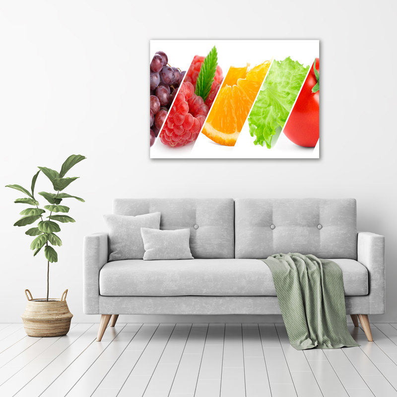 Fruits And Vegetables - Wrapped Canvas Print