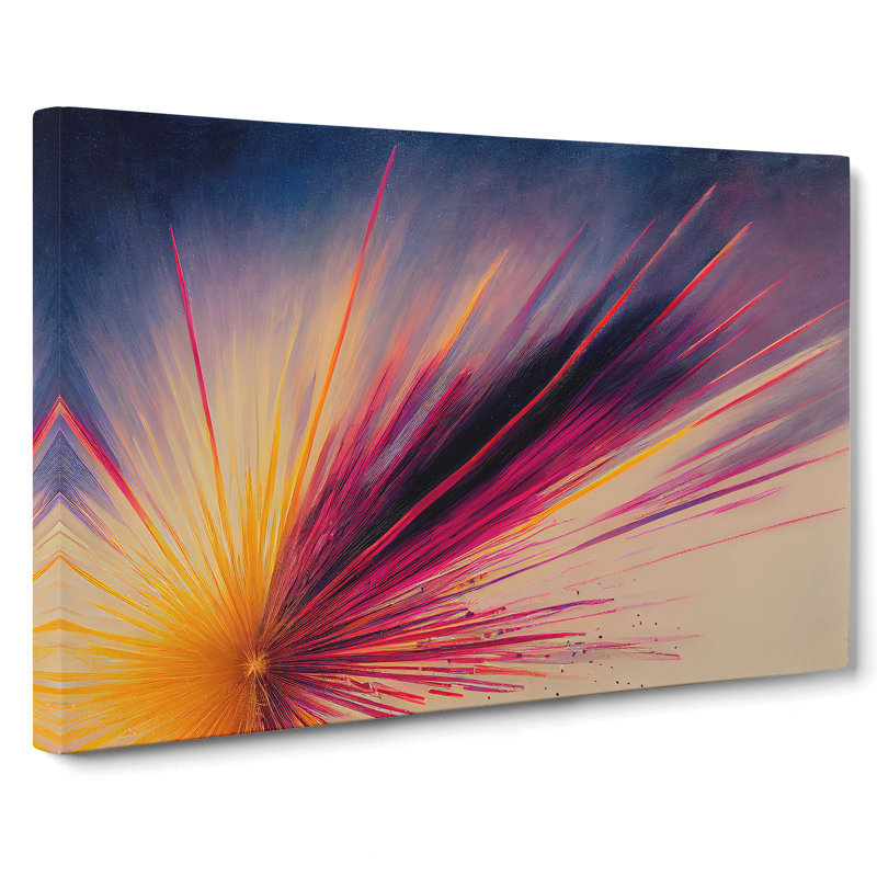 Astonishing Fireworks - Wrapped Canvas, 40cm H x 60cm W x 3cm D