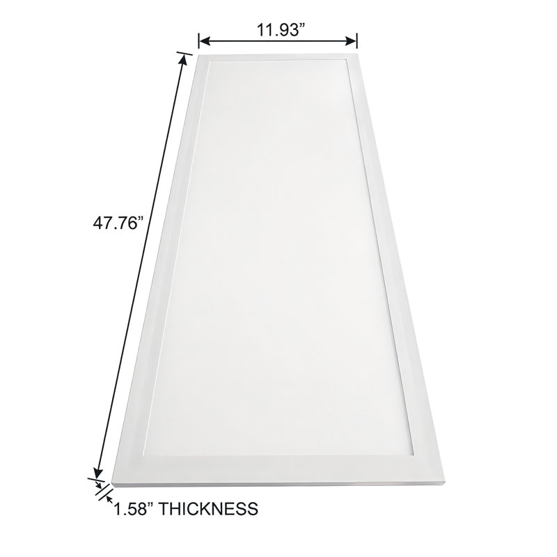 Luminaire commercial à panneau plat de 1 pi x 4 pi, homologué UL et DLC, panneau à DEL écoénergétique pour le bureau, la maison, le commerce de détail et les soins de santé