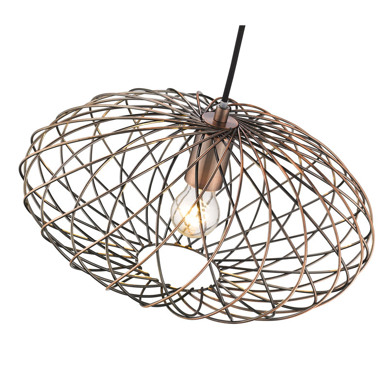 Sumner 1 - Light Copper Geometric Pendant