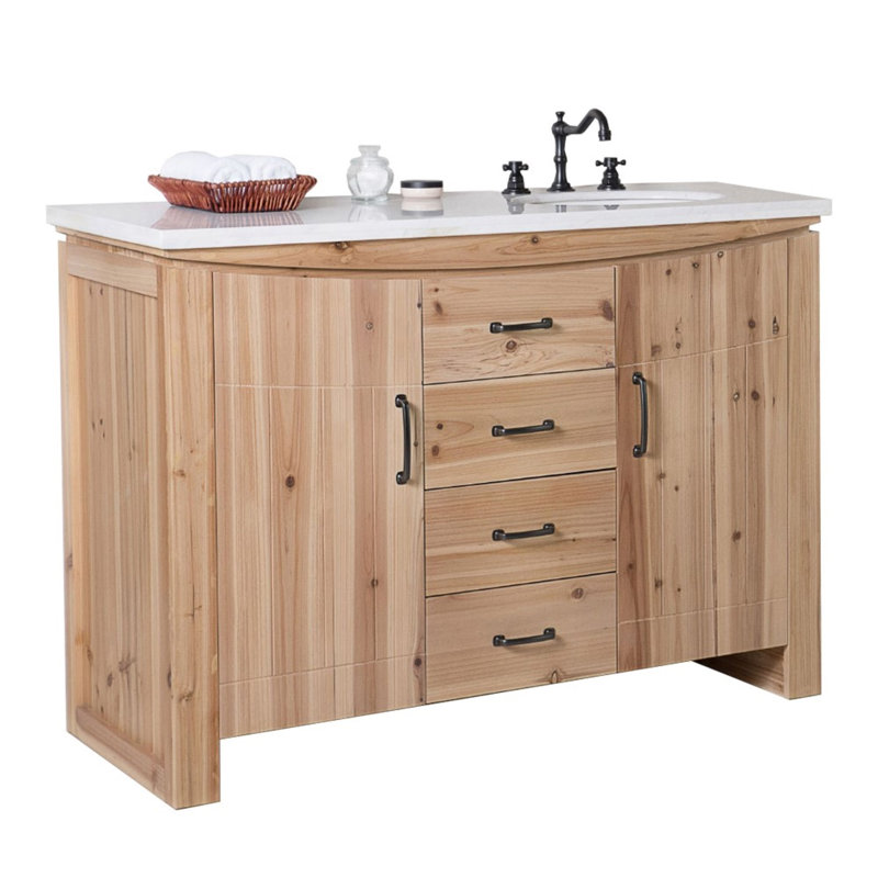 Ensemble de meuble-lavabo simple 48 po Auberon, Blanc