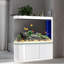 Aquarium blanc semi-circulaire blanc-103007557