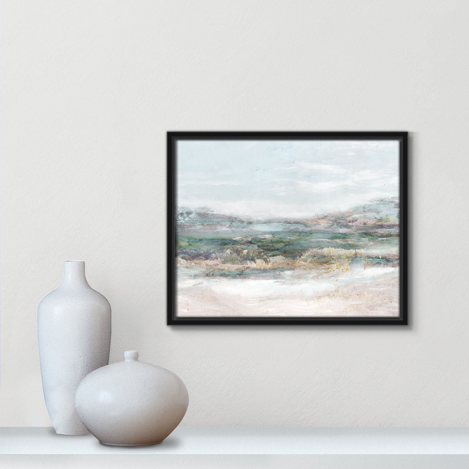 Dazzling by Matina Theodosiou - Painting Print on Canvas, No Mat, 12.5" H x 15.5" W x 2" D, Black Framed Canvas