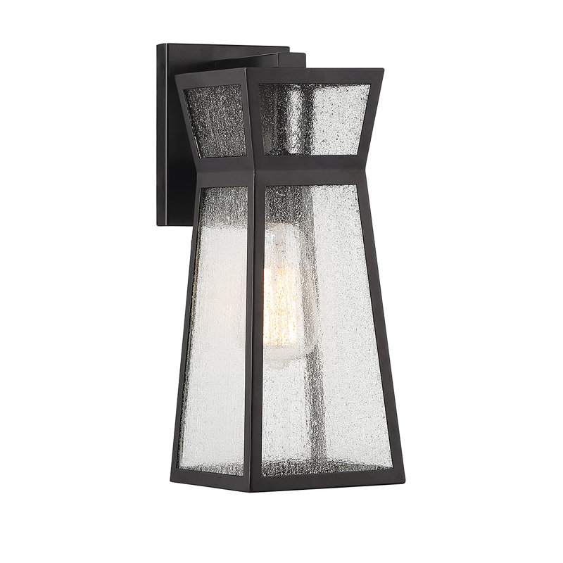 Emie 1 lumière Millford en noir mat, H 14 po x l 5,5 po x P 7 po