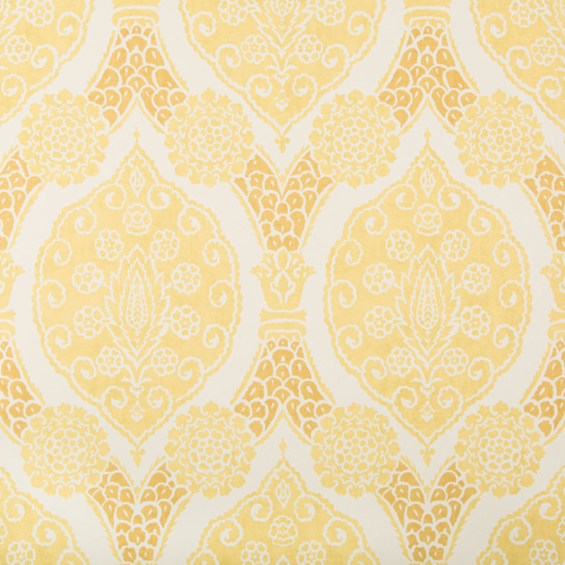 Grand Bazaar Sufera 30' L x 26.75" W Wallpaper Roll, Canary