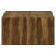 Table basse carrée en bois massif Santana Auburn (table basse incluse)