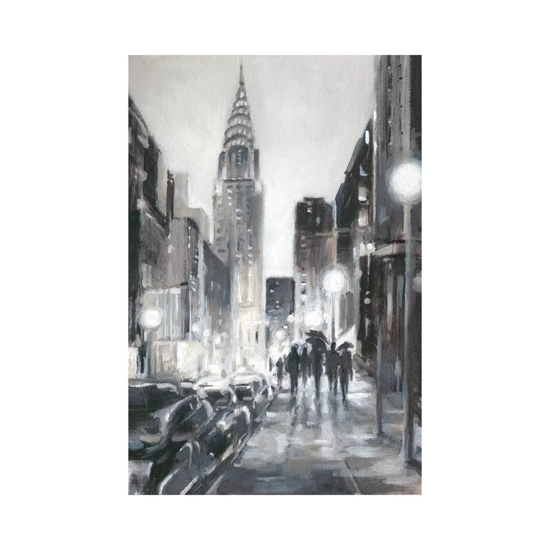 « Illumination Streets II » par Ethan Harper, reproduction d’art, Toile tendue, H 60 po x l 40po x P 1,5 po, Pas de tapis