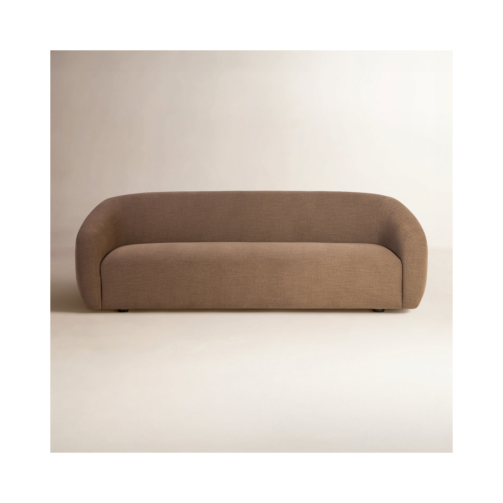 100'' Upholstered Sofa, Palermo Drift 92% Polyester/8% Flax/Linen