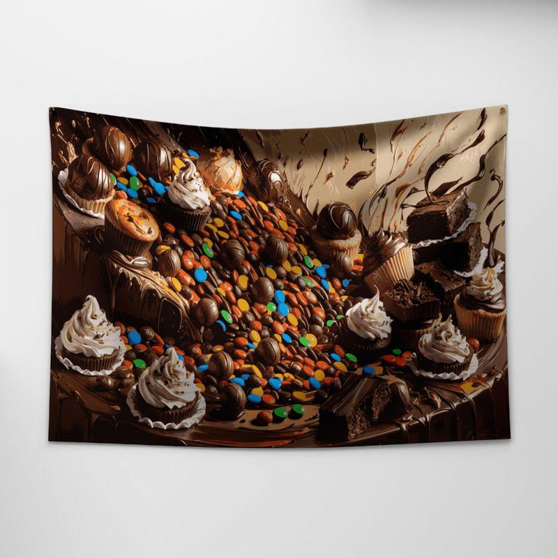 Tapisserie murale Desserts MandMs, 51 po x 60 po