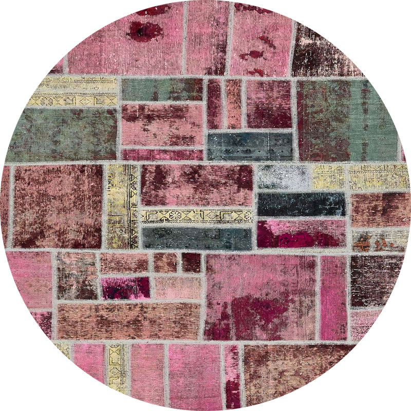Abstract Indoor Rug, Round 8'
