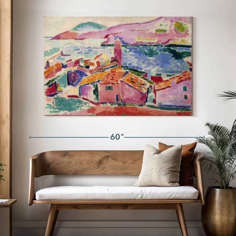 Alvord vue de Collioure, H 34 po x l 51 po