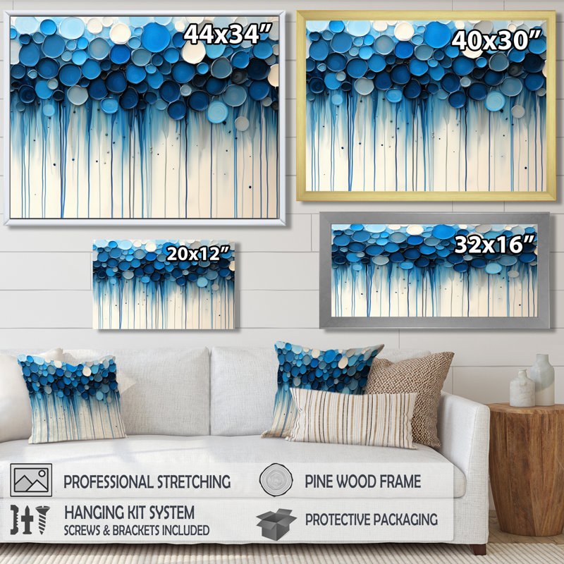Croyd - art mural abstrait, H 30 po x l 40 po, Reproduction encadrée d'une seule photo, Noir, noir, noir, noir