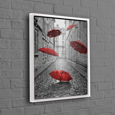 Toile de coton rouge avec motif moderne de toile de parasol rouge parfaite pour la chambre de bébé