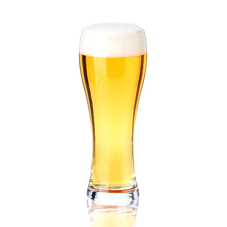 True 4 - Piece 23oz. Glass Wheat Beer Glass Glassware Set