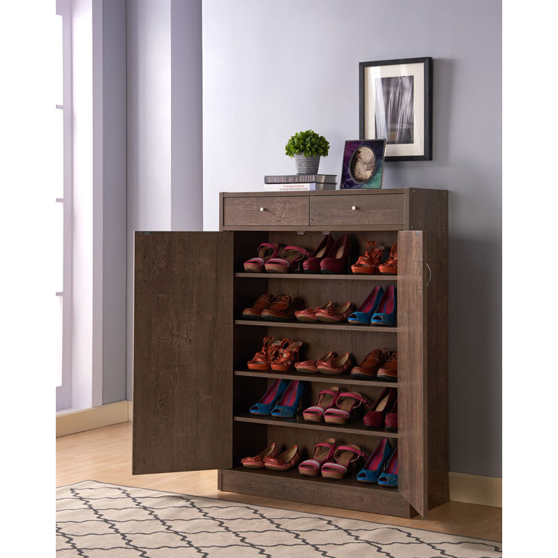 Rangement à chaussures 20 paires, Noyer chêne