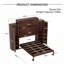 Grand lit escamotable en bois avec 2 garde-robes et tablette de rangement-688522657-688522671
