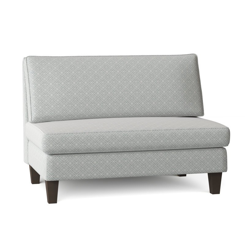 Causeuse Valerie, Turquoise Gigi, Blanc antique
