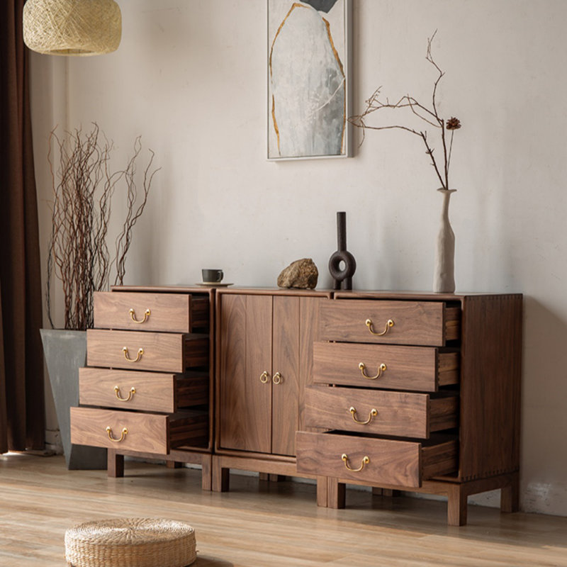 Armoire d'entrée moderne en noyer noir moderne