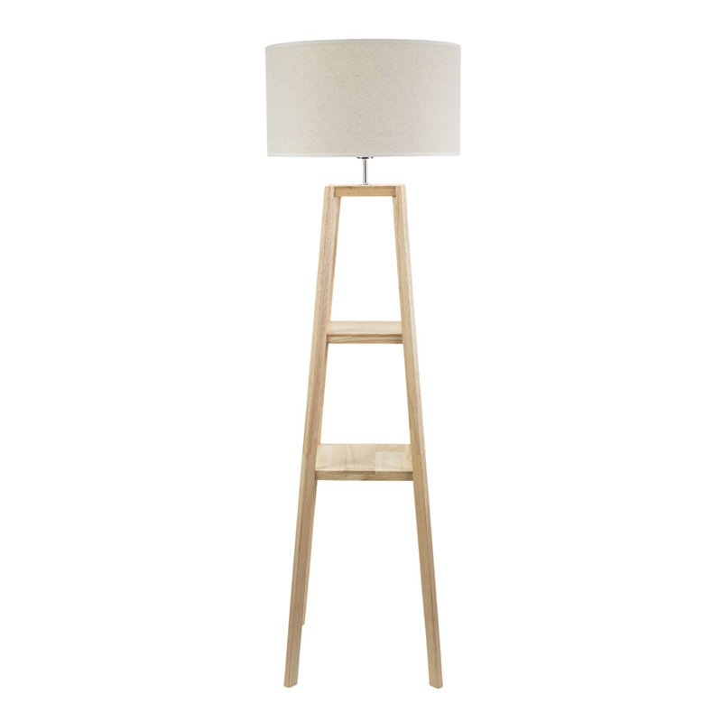 Asteria 150cm Natural Traditional Floor Lamp, Yes