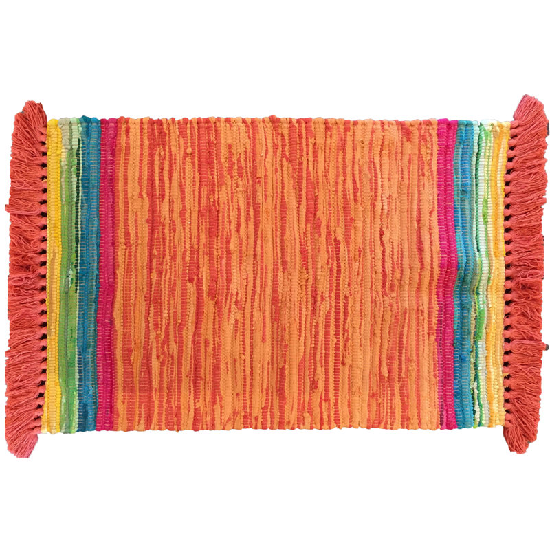 Marcantel Cotton Striped Indoor Rug