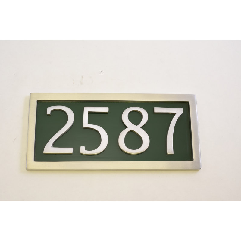 Cadre à plaque adresse, Vert classique, Oui