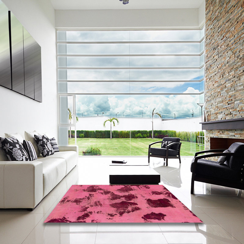 Tapis abstrait moderne 1145, Carré 4 pi