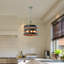 Lustre tambour 3 lumières