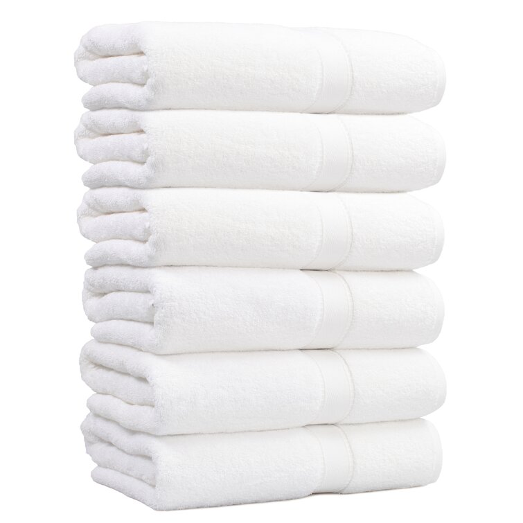 Cascata 6 Piece Turkish Cotton Bath Towel Set (Set of 6) Wade Logan Color: White