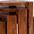 Middlewich 4 Piece Set 20"H Brown Mango Wood Tall Accent Tables and a Solid Frame for a Stylish Addition to Your Home