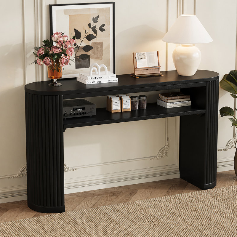 Console Rustic, Noir, Noir, Noir