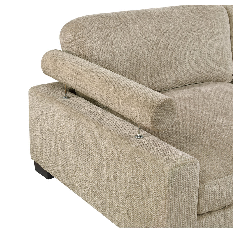 Causeuse contemporaine brun