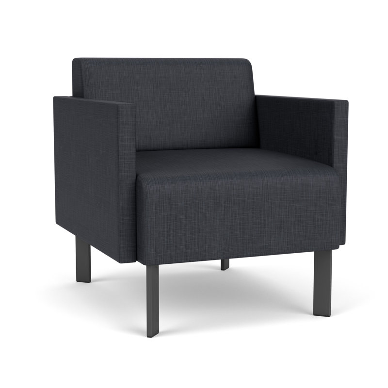 Chaise d'invité de luxe Luxe, Acier argent, Plot Line chaudron