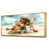 Toile avec cadre flottant or