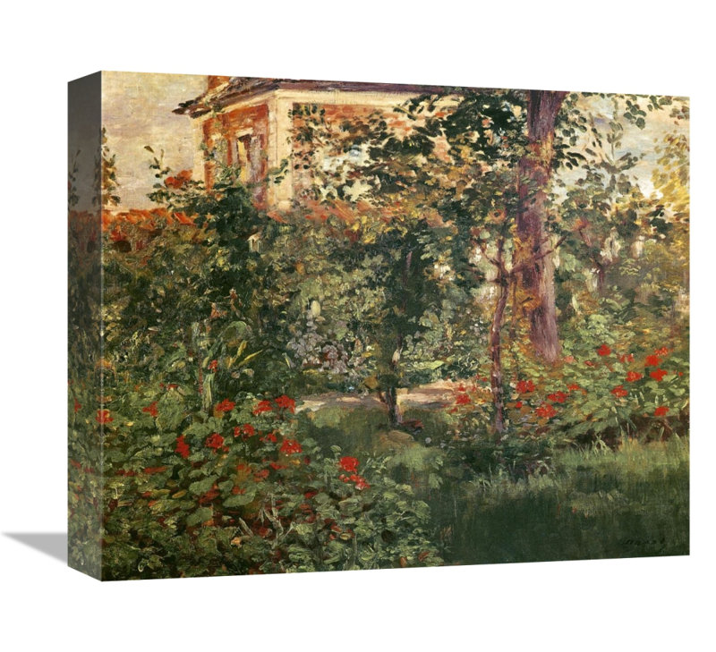 " The Bellevue Garden " by Edouard Manet Graphic Art Print