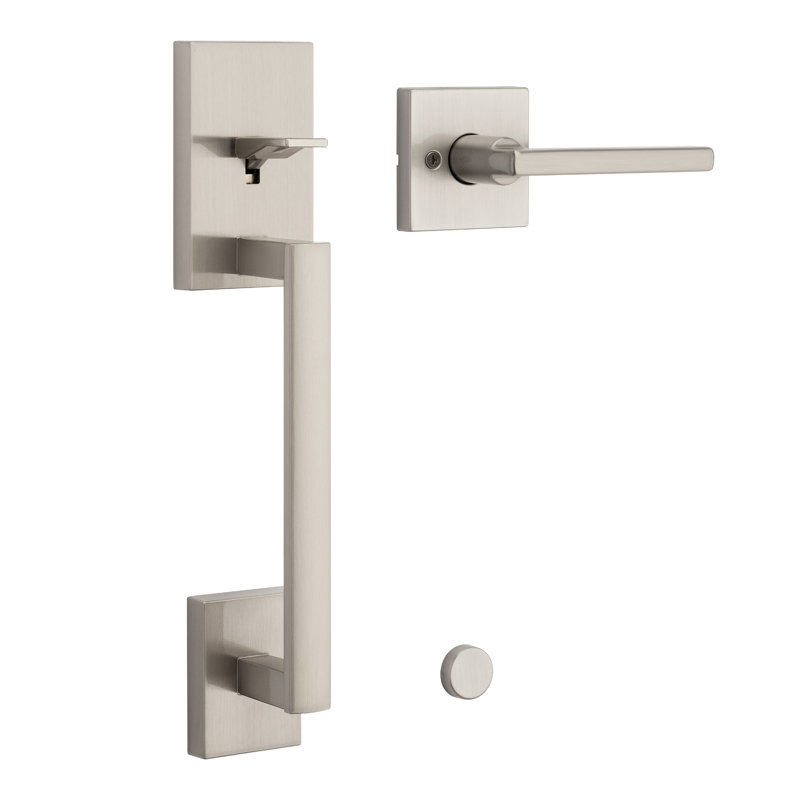 San Clemente Lower Half Handleset with Halifax Door Lever (Deadbolt Sold Separately)